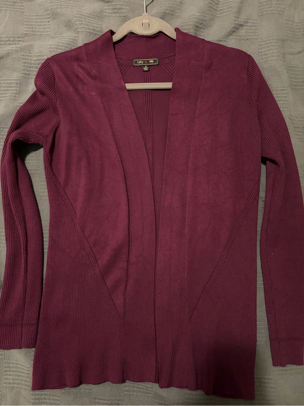 Lety & Me Open-Front Women's Cardigan